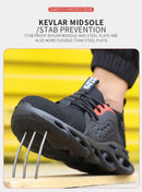 Men Safety Footwear Indestructible Shoes Sneakers Steel Toe Protective Boots Anti-smash Anti-puncture Work Safety Anti-slip Shoe
