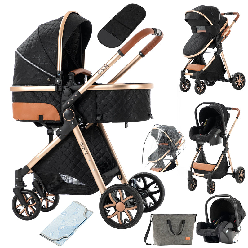 Baby Stroller Baby 3 in 1 Stroller Baby Lightweight Cars High Landscape Luxury Carriage for Newborn Travel Pram Portable Trolley