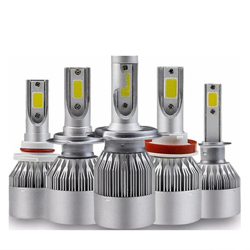 2 bombillas LED C6 H7 para faros delanteros de coche, H10, H4, H8, H9, H11, H13, 9004, 9005, 9006, 9007, 880, H27.