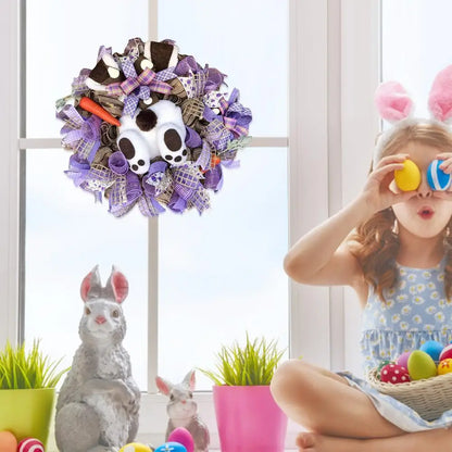 Easter Thief Bunny Butt Wreath With Easter Cross Garland Home Decor Spring Wedding Wreath Storage Cartoon Bunny Shape Ornaments