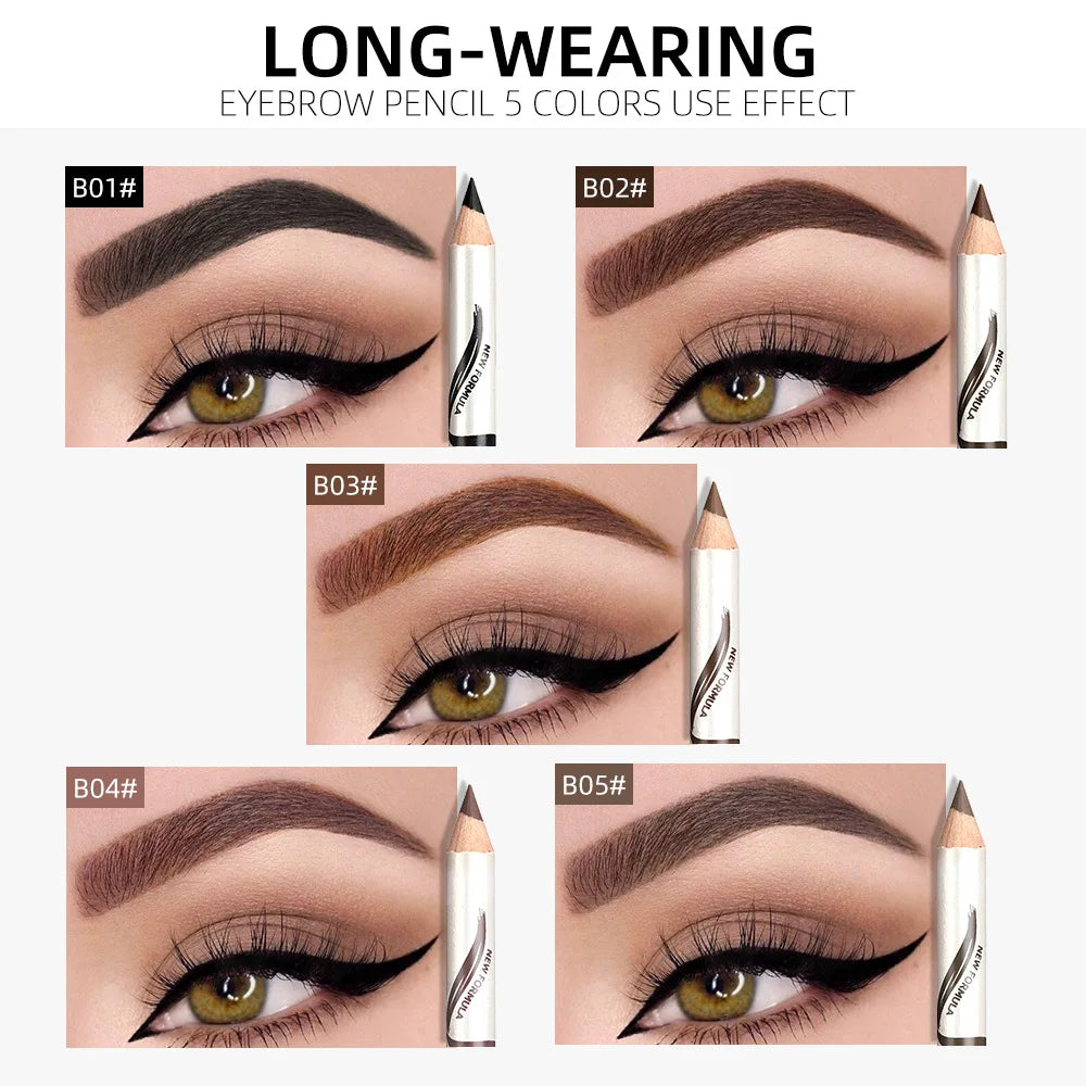 Makeup Menow Eyebrow Pencil Eyebrow Marker Waterproof Eyebrow Tattoo for Eyebrows 5 Colors Enhancer Dye Tint Pen Long Lasting