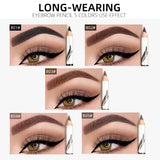 Makeup Menow Eyebrow Pencil Eyebrow Marker Waterproof Eyebrow Tattoo for Eyebrows 5 Colors Enhancer Dye Tint Pen Long Lasting