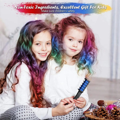Juego de 10 peines para teñir el cabello multicolor para niños, kits de maquillaje de moda, peines desechables para teñir el cabello, juguetes para niñas, pintura para el cabello
