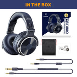 Oneodio Pro 10 Wired Headphones Over Ear Hi-Res Audio Wired Headset With Microphone Studio DJ Stereo Headphones 3.5mm/6.35mm