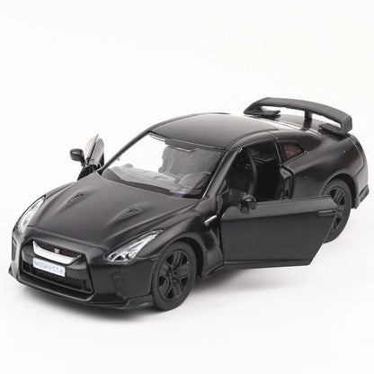 1/36 Nissan GTR Metal Car Model Toys for Boys Alloy Diecast Pull Back Model Car Collection Vehicle for Kid Gifts Adult Toys
