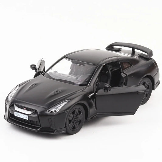 1/36 Nissan GTR Metal Car Model Toys for Boys Alloy Diecast Pull Back Model Car Collection Vehicle for Kid Gifts Adult Toys
