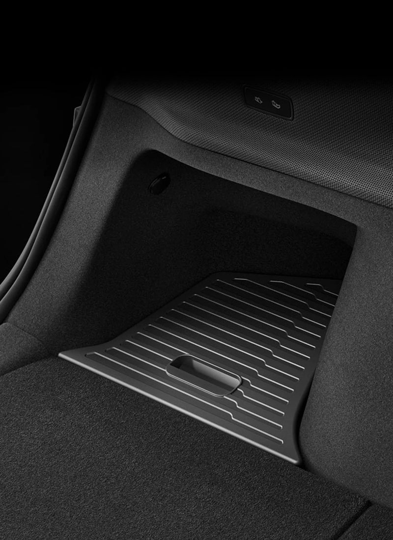 USVOTOV Trunk Organizer for Tesla Model Y Juniper Launch Refresh 2025 Rear Trunk Storage Bins Side Box Organiser TPE Accessories