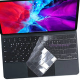 Funda con teclado para iPad Pro 12.9, Pro 11, Magic Keyboard 10.5, Air 5, 4, 3, 7, 8, 9 y 10, funda inteligente de silicona con protector de TPU, UE