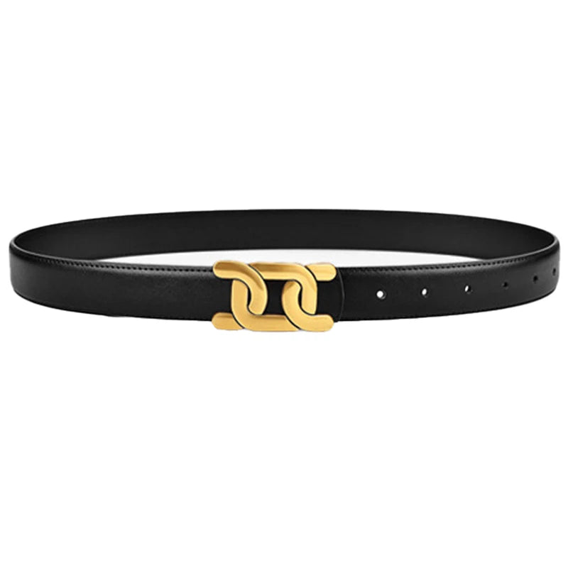 1Pc Women's Retro Belt, Alloy Buckle Fashion Casual Jeans Belt, High-End Long Skirt Pants Belt