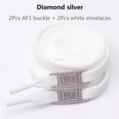 Cordones originales AF1, combinación de cordones blancos para zapatos planos y decoración de zapatos, para zapatillas Air Force One, accesorios para zapatos.