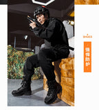 High Top Waterproof Hiking Shoes Tactical Sport Men's Shoes Male Outdoor Mountain Climbing Shoes Hunting Boots Men Outdoor Boots