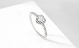 ZAKOL Romantic Pink Heart CZ Engagement Rings for Women Fashion AAA Cubic Zirconia Wedding Bands Jewelry Valentine's Day Gift