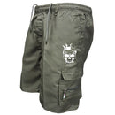 Pantalones cortos casuales multibolsillos de moda para hombre, pantalones deportivos holgados, pantalones cortos tácticos de camuflaje.