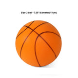 Silent Dribbling Basketball Indoor Foam Ball Size 3/5/7 High Bounce Noiseless Non-deforming For Indoor Training Basketball