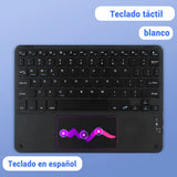 Touchpad Bluetooth Wireless Keyboard For Android iOS Samsung Xiaomi Tablet For iPad Air Pro Mini Spanish Russian Korean Keyboard