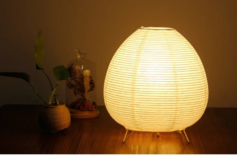 Japanese Lantern Led Table Lamp Living Room Bedroom Bedside Rice Paper Lights Study Homestay Art Creative Decor Table Lights