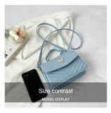 PU Versatile and Fashionable Portable Small Square Bag Single Shoulder Crossbody Bag Luxury Designer Handbag Women's Bags