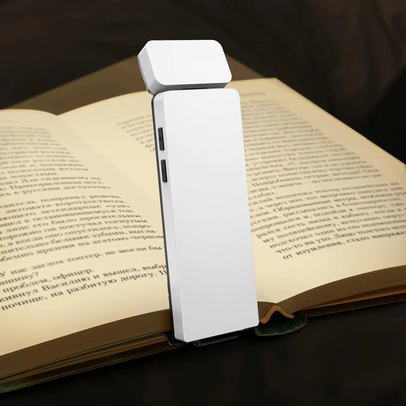 LED Rechargeable Clip-On Book Light 3 Colors 5 Brightness Bed Reading Night Light  Eye-Protection Bookmark Lamp Mini Book Lamp