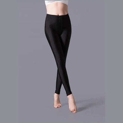 Leggings ajustados de alta elasticidad, pantalones pitillo ajustados de talla grande, pantalones brillantes, pantalones de yoga para mujer, leggings ajustados sexis y agradables para la piel. 