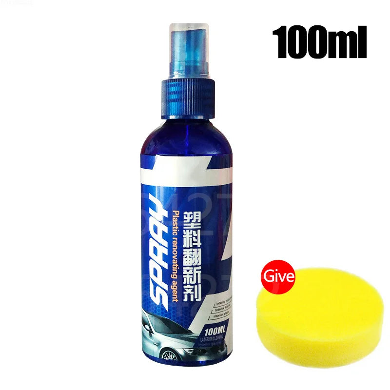 Car Plastic Restore Coating Agent Auto Plastic Rubber Exterior Repair Clean Car Restoration Agent Black Shine Seal Brighten Cars