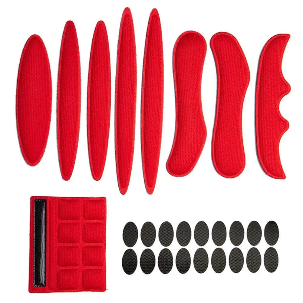 Helmet Padding Kit 27Pcs Bicycle Replacement Universal Foam Pads Set for MTB Bike Motorcycle Cycling Sportswear Accessories