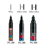 16pcs Japan UNI POSCA Markers Set Acrylic Graffiti Drawing Permanent Waterproof Children's Drawing PC-3M/1M/5M Art Supplies