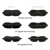 Comfortable Lightweight Eye Cover Soft 3D Contoured Sleeping Mask Breathable Eye Shade for Men and Women Night Travel Rest Aid