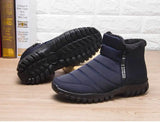 Botas de nieve de invierno para hombre, zapatos impermeables con doble cremallera, botas de lluvia, botas de pesca de invierno, zapatero de invierno, botas para hombre