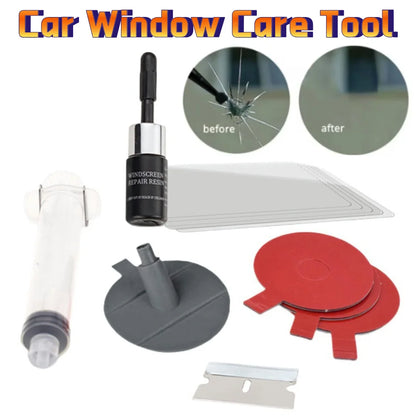 Car Windshield Repair Resin Kit Ferramentas, pára-brisas Break, Scratch Restoration, Adesivos de proteção, Glass Cleaner Care, No Trace Wash