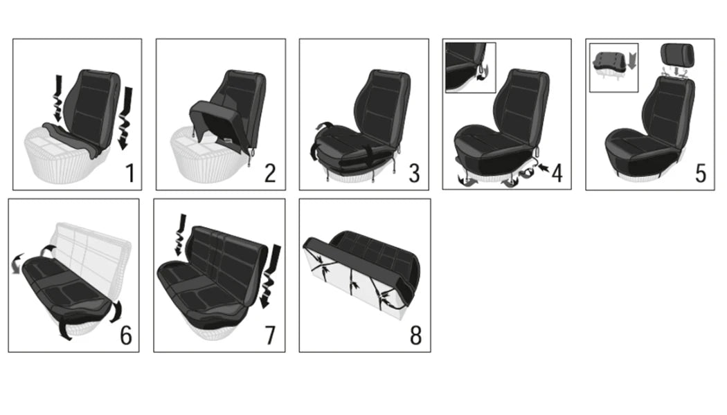 AUTO PLUS Universal Gray Mesh Seat Covers For Car With 3 Zipper Rear Seat Split Airbag Compatible Fit For Most Car SUV Truck VAN