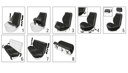 AUTO PLUS Universal Gray Mesh Seat Covers For Car With 3 Zipper Rear Seat Split Airbag Compatible Fit For Most Car SUV Truck VAN