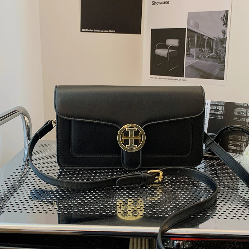 Crossbody Bag For Lady Leather Women Bag Fashion Classic Straps Bags Solid Wild Women Handbag Shoulder Messenger Bag For Girls