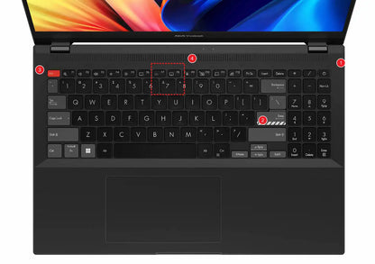 Funda para teclado de portátil para ASUS Vivobook 15X M1503 K6501 K3502Z M5100U X1502Z M1502 M1502IA / ASUS Vivobook 16X X1603Z M1603Q