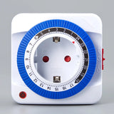 Temporizador de 24 horas para UE/EE. UU., enchufe con temporizador, conexión a tierra mecánica, programable, con cuenta regresiva inteligente, interruptor de bucle, apagado automático