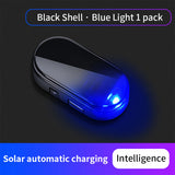 Car Fake Security Light Solar Powered Simulated Dummy Alarm Wireless Warning Anti-Theft Caution Lamp LED Blue/Red Flashing Light