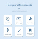 Creative Colorful Jellyfish Lamp Bluetooth Speaker HiFi Stereo 1800mAh Sports Jellyfish Speaker with Lights for Home Office