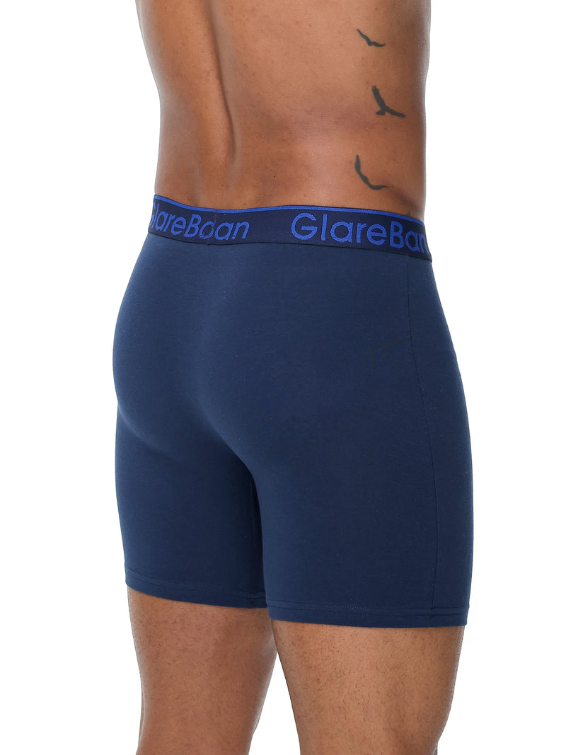 5pcs Set Mid-Long Cotton Boxer Shorts Men Underwear Male Underpants for Men Homme Boxershorts Slips Soft Panties Brand Briefs