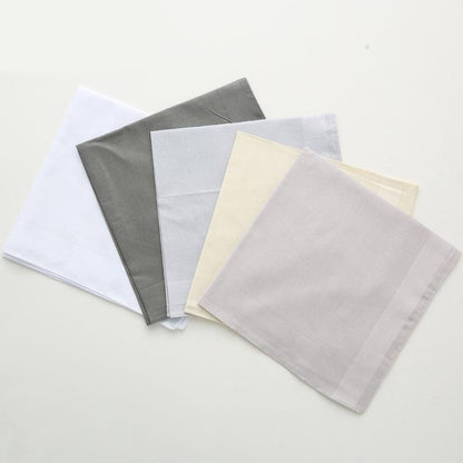 Men High Quality Cotton Handkerchief To Send Elders Square Scarf Retro Napkin Soft Sweaty Women Quick Drying Pocket Handkerchief