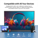 HGFRTEE 100%sRGB 10.5 inch Portable Monitor 1280P 420Cd/m ² Second screen For Laptop Mac Xbox PS4/5 Switch PC Extension Display