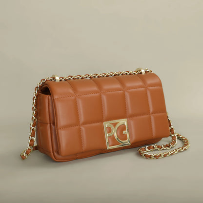 PG PATSY GARIS Luxury Brand Design Bright Ladies Crossbody Bag 2024 New Leather Refined Elegant Ladies Commuter Banquet Bag