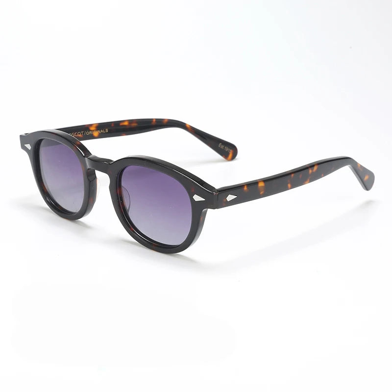 Polarized Sunglasses for Men and Women, UV400 Johnny Depp Lemtosh Style, Retro Acetate Frame, Eyeglasses Eyewear for Men