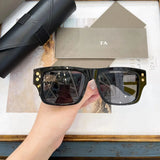 Original Factory For DIYTA DT GRANDMASTER-SEVEN DTS407-A With Brand Box Black Acetate Frame Stylish Casual Men Women Sunglasses