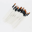 6pcs/set Artist Paint Brushes Two-tone Nylon Tips Artist Paint Brush For Acrylic Oil Watercolor Acrylic Paint Body Face Rock Art