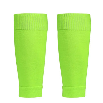 1Pair Football Socks Soccer Accessories Leg Brace Sleeves Breathable Sport Sock Adult Kids Shin Guards Calf Protection Leg Cover