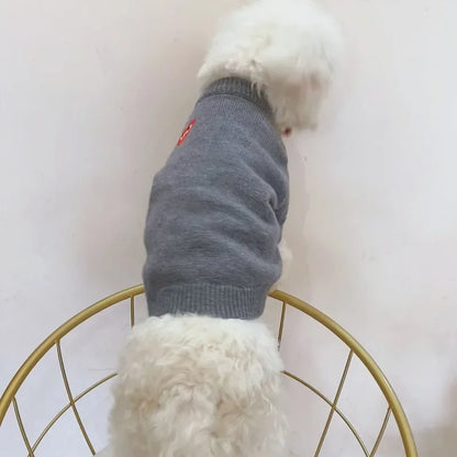 Adorable Knit Sweater Dog Cat Autumn/winter Fashionable Warm Protective Clothing Pet Coats Jackets Trendy Brand In Stock
