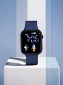 New Student Smart Watch Men's and Women's Astronaut Rocket Touch Screen Sports Electronic Watch Children's Festival Gift