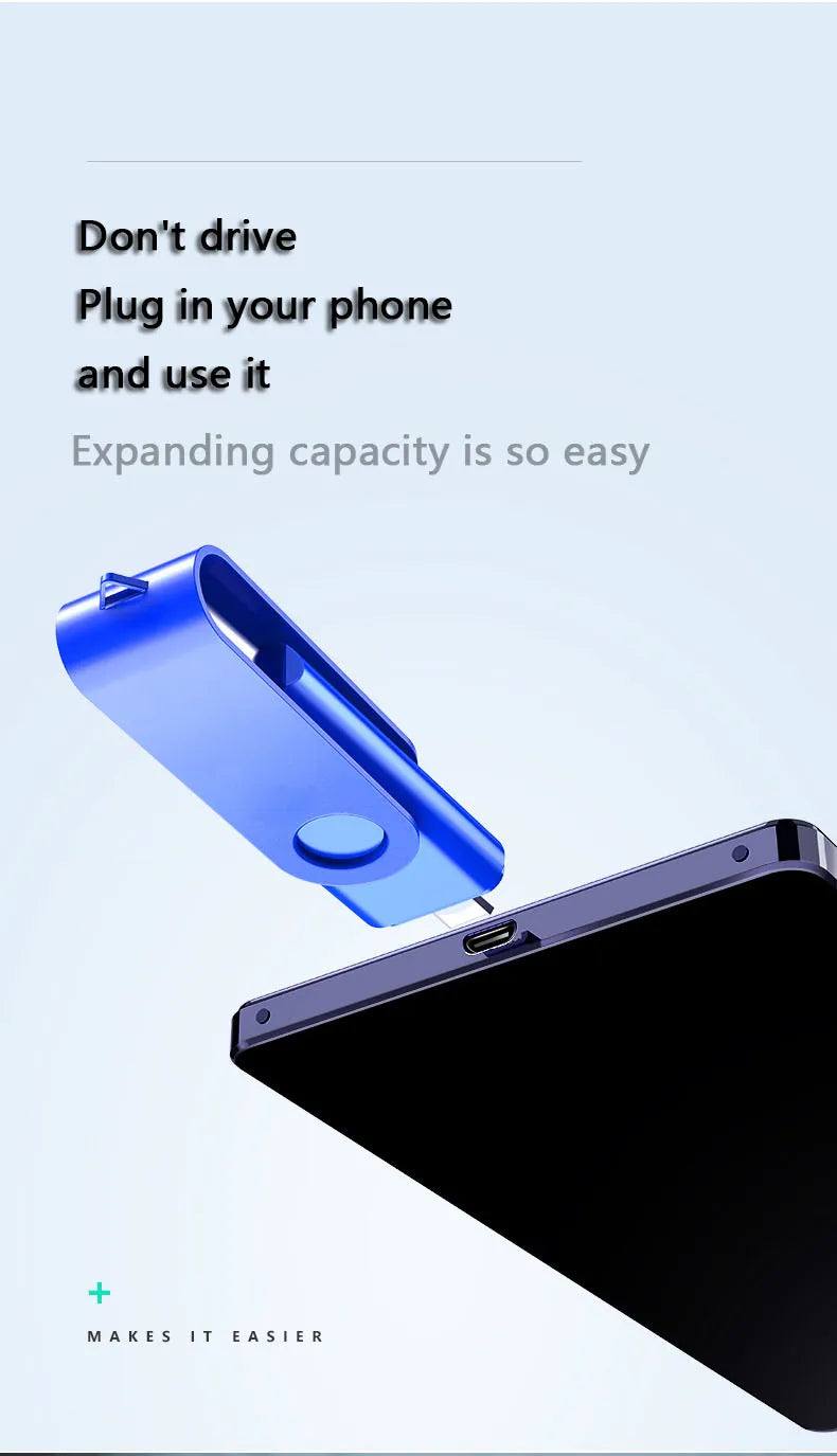Unidad flash USB tipo C de 128 GB, 2 en 1, OTG, USB C de 64 GB y 32 GB, 16 GB, 8 GB y 4 GB, memoria USB para fotos.