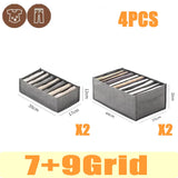 organizer for drawers Clothes Organizer Pants Jeans Storage Box Cabinet Drawer Organizer Underwear Socks T-Shirt Wardrobe Storag