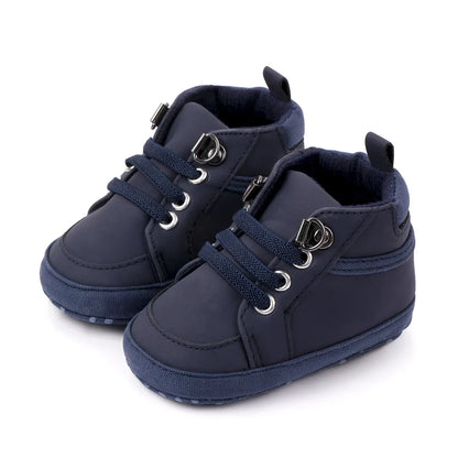 Zapatos casuales para bebés, botines con cierre de velcro para niños pequeños de 0 a 1 año, para caminar al aire libre