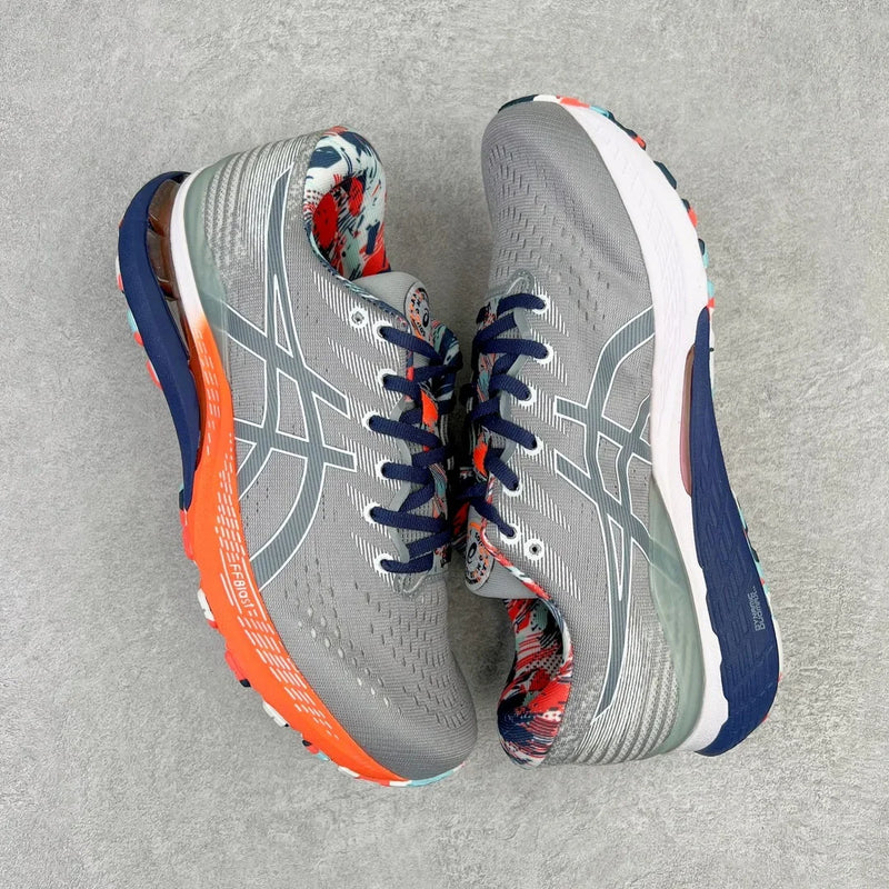 Zapatillas de running todoterreno originales Asics Gel Kayano 28 para hombre, amortiguación, estabilidad y transpirables.